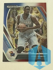 2021-22 Panini Prizm Draft Picks Joel Embiid #59 Red White & Blue Prizm